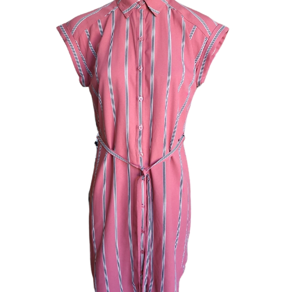 NWOT Express Striped Shirt Style Dress Size XS